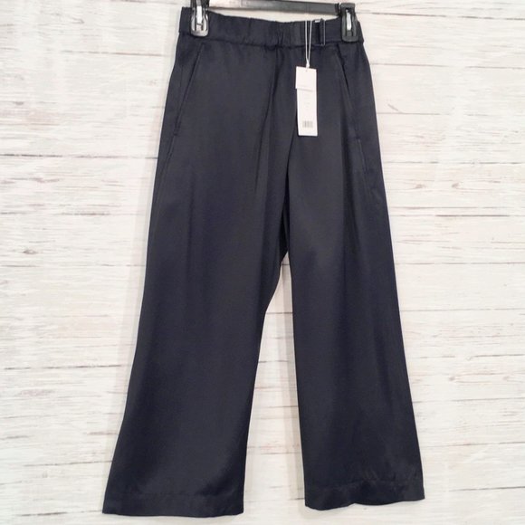 Vince Belted Cross-Over Culotte Crop Wide Leg Pant - Picture 5 of 12